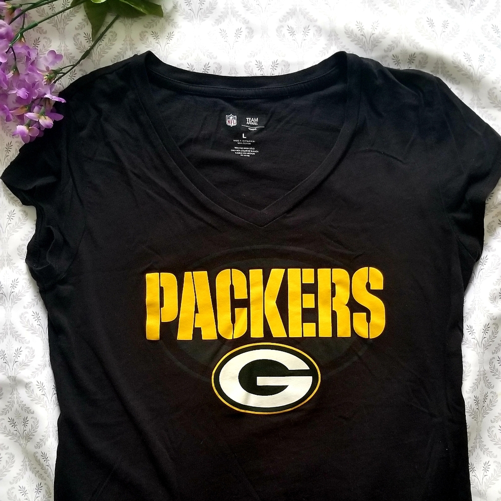 NFL Green Bay Packers V Neck Size Large